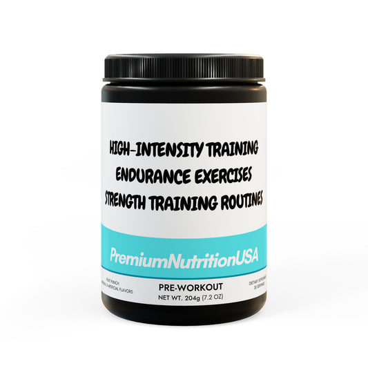 Premium Pre-Workout Supplement - Fruit Punch Flavor (204g, 7.1oz) for Enhanced Exercise Performance