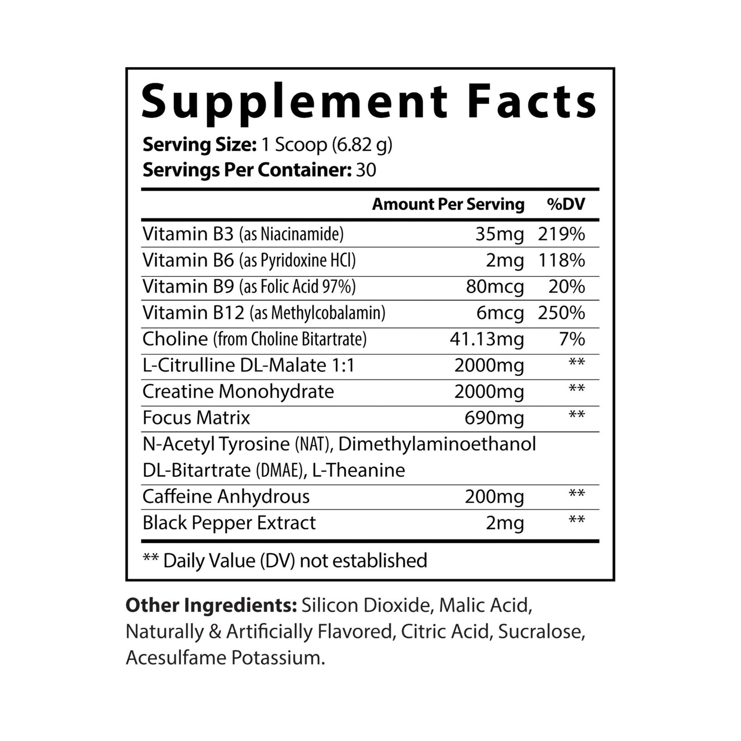 Premium Pre-Workout Supplement - Fruit Punch Flavor (204g, 7.1oz) for Enhanced Exercise Performance