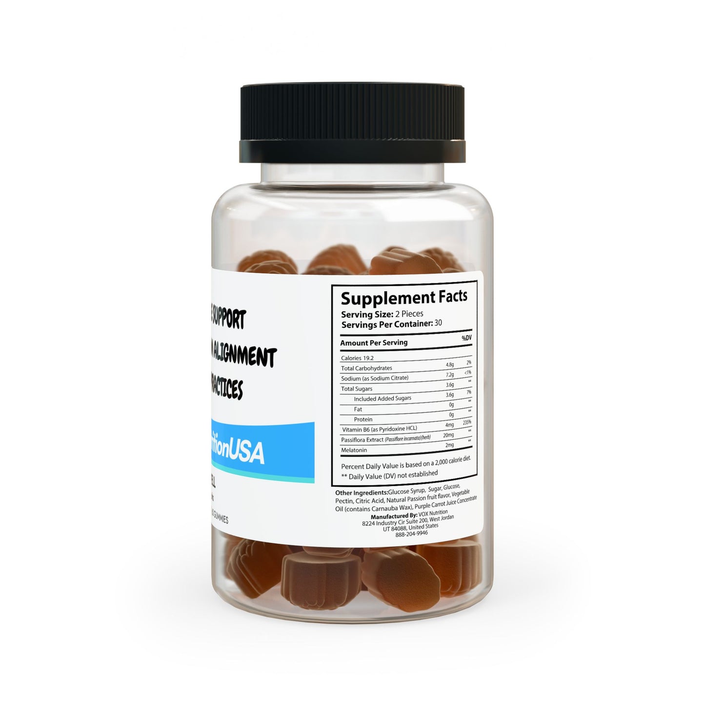 Sleep Well Gummies - 60 Count for Enhanced Sleep Quality and Circadian Rhythm Support