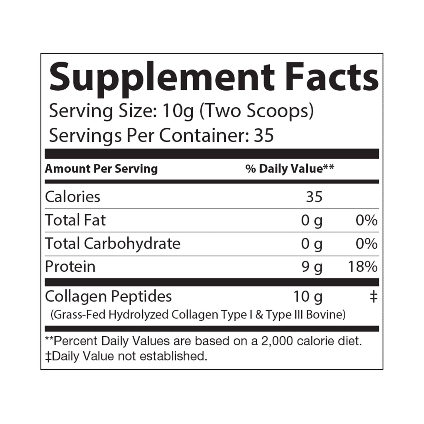Premium Collagen Peptides Type I & III Supplement - 350g (12.3oz) for Skin Hydration and Joint Support