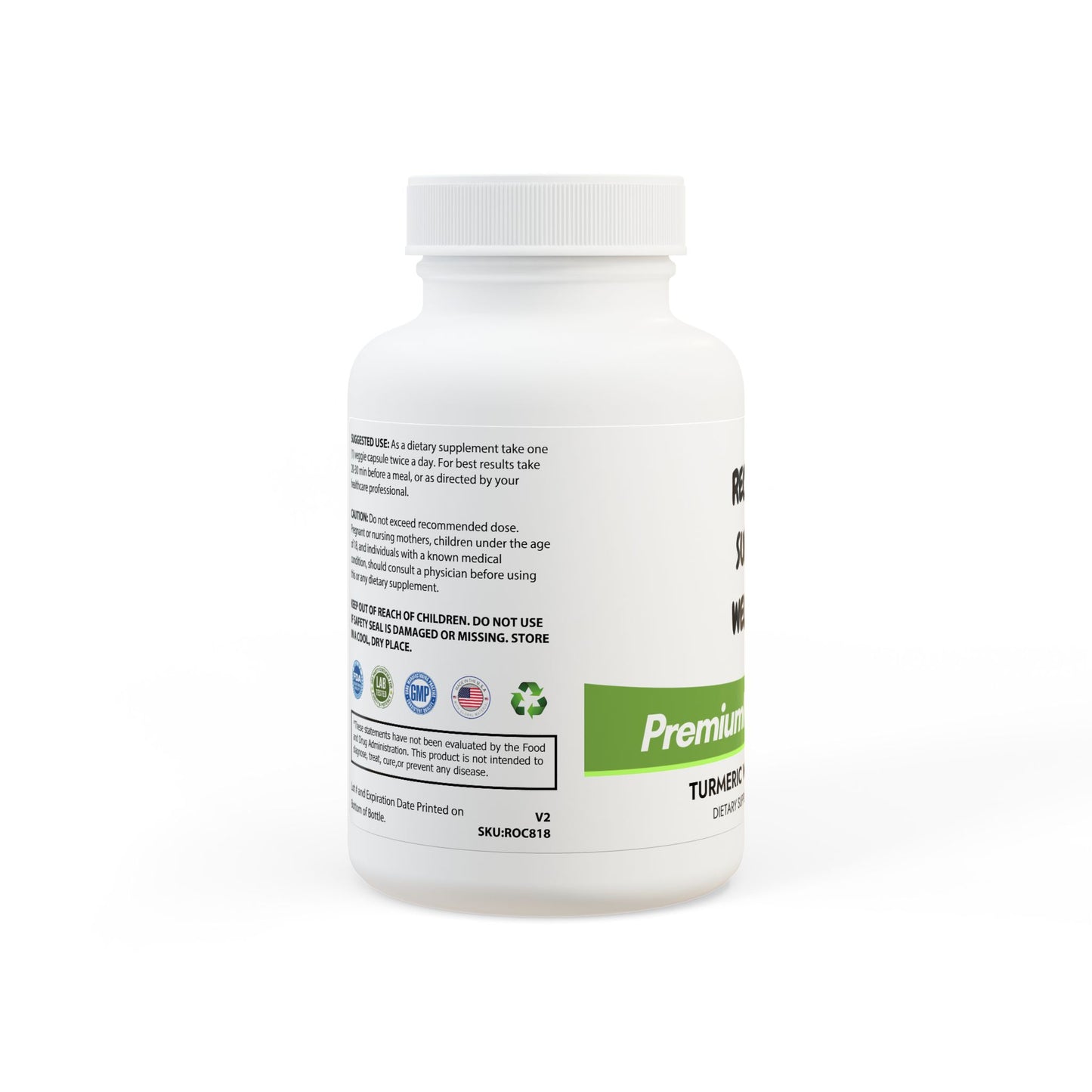 Premium Turmeric with BioPerine® for Antioxidant Support and Recovery