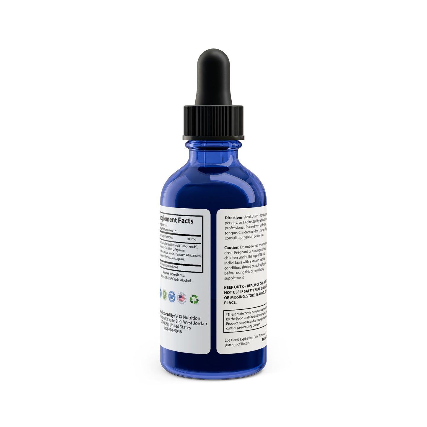 Premium African Mango Drops Supplement - 60ml (2 fl. oz) for Enhanced Exercise Performance