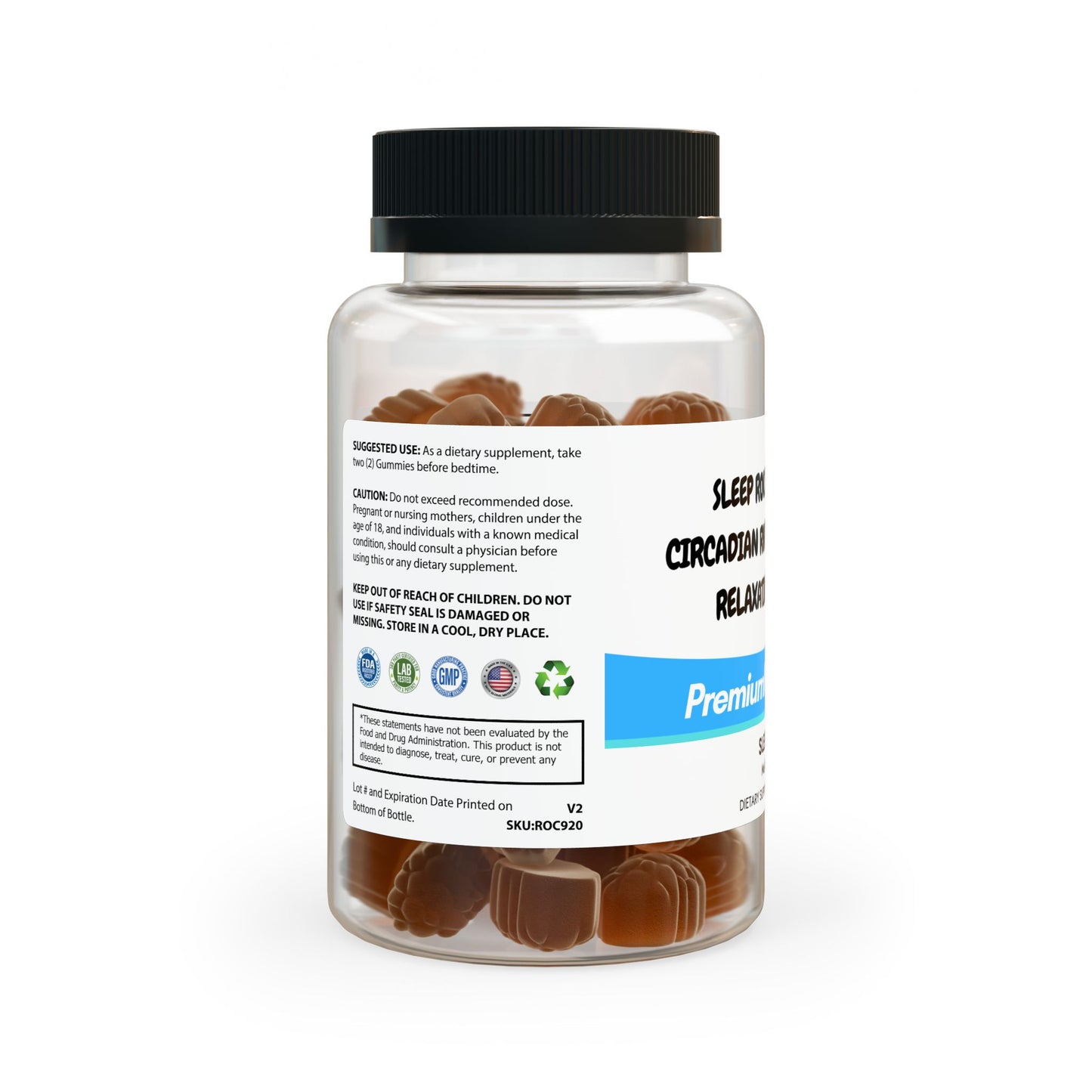 Sleep Well Gummies - 60 Count for Enhanced Sleep Quality and Circadian Rhythm Support