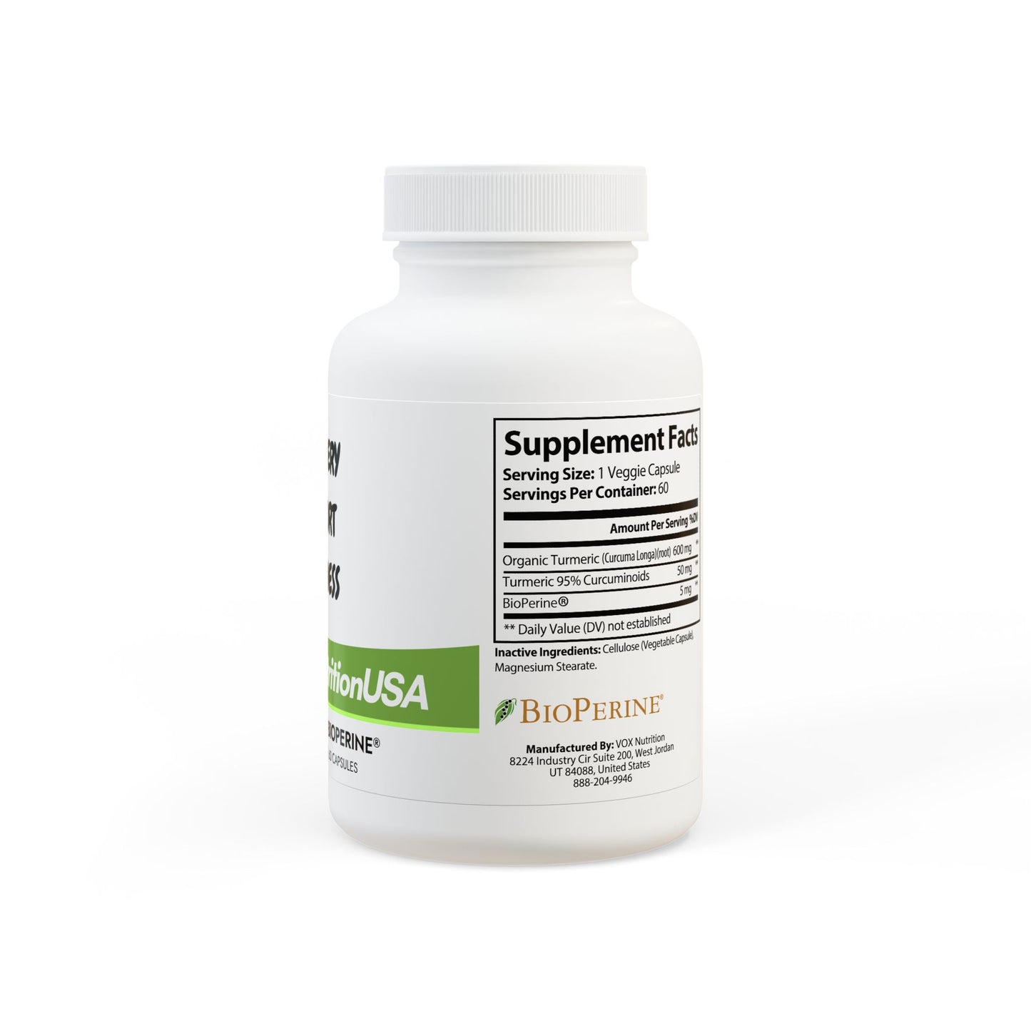 Premium Turmeric with BioPerine® for Antioxidant Support and Recovery