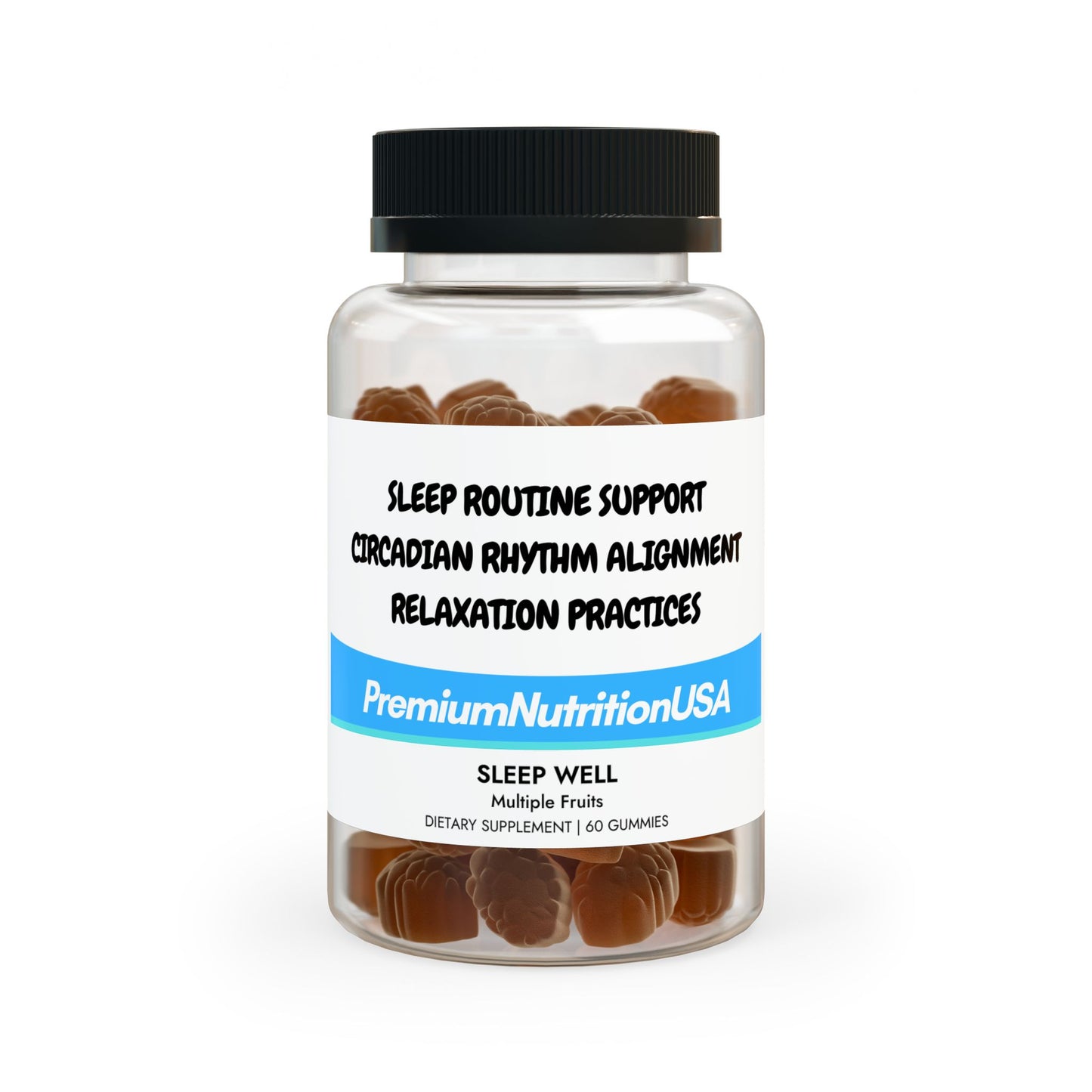 Sleep Well Gummies - 60 Count for Enhanced Sleep Quality and Circadian Rhythm Support