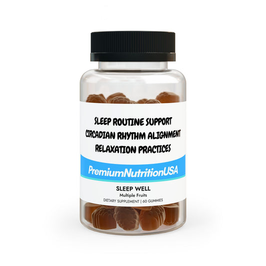 Sleep Well Gummies - 60 Count for Enhanced Sleep Quality and Circadian Rhythm Support