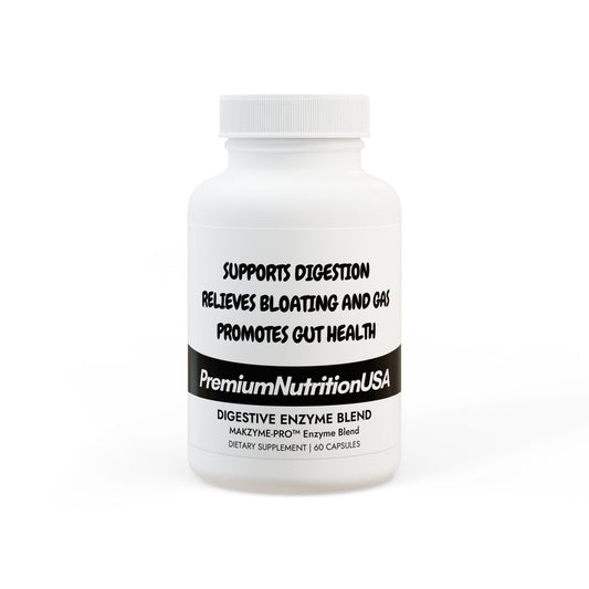 Premium Digestive Enzyme Blend Supplement - 60 Capsules for Optimal Digestion